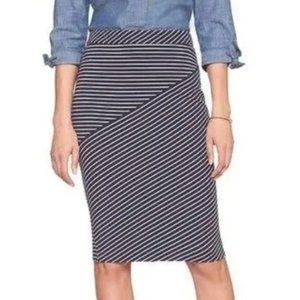 Banana Republic Striped Knit Pencil Skirt - size 0P